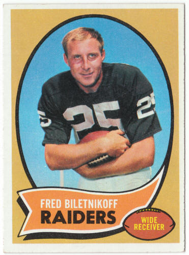 1970 Topps Football #85 Fred Biletnikoff