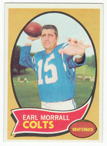 1970 Topps #88 Earl Morrall Football Card front