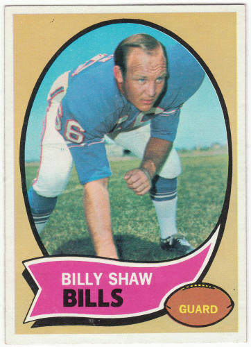 1970 Topps #229 Billy Shaw front
