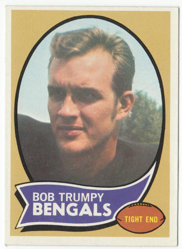 1970 Topps Football #110 Bob Trumpy Rookie Card front