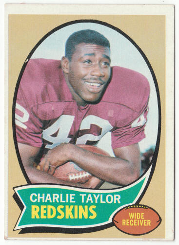 1970 Topps Football #145 Charley Taylor UER front