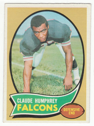 1970 Topps #156 Claude Humphrey Football Rookie Card front
