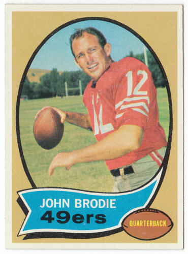 1970 Topps Football #130 John Brodie front