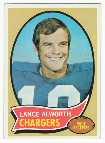 1970 Topps #240 Lance Alworth Football Card front