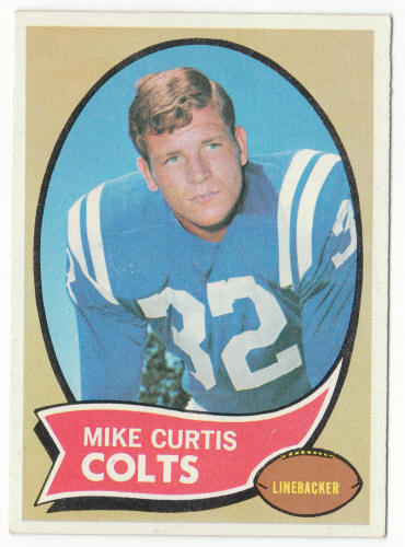 1970 Topps Football #201 Mike Curtis front