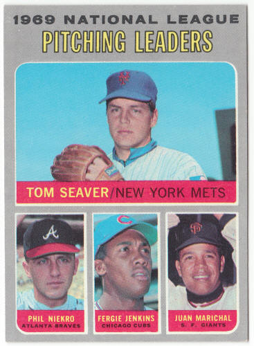 1970 Topps Baseball #69 NL Pitching Leaders front