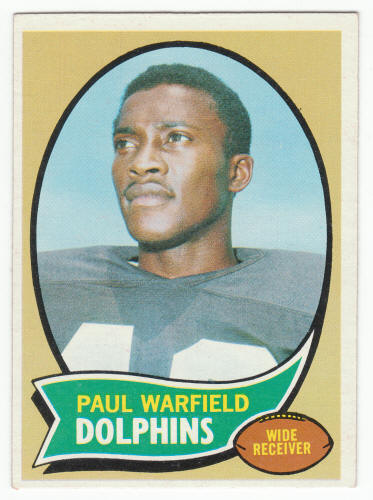 1970 Topps #135 Paul Warfield Football Card front