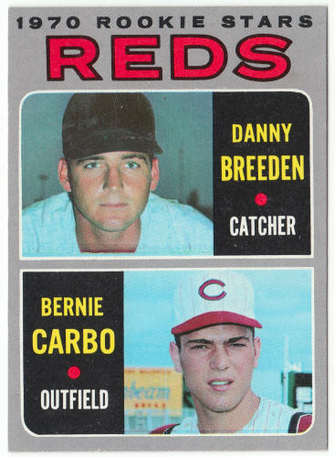 1970 Topps Baseball #36 Reds Rookies Danny Breeden Bernie Carbo