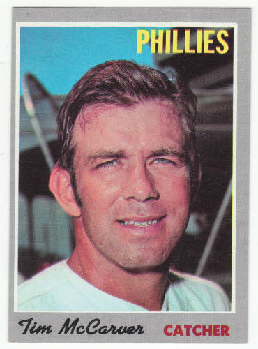1970 Topps #90 Tim McCarver baseball card front