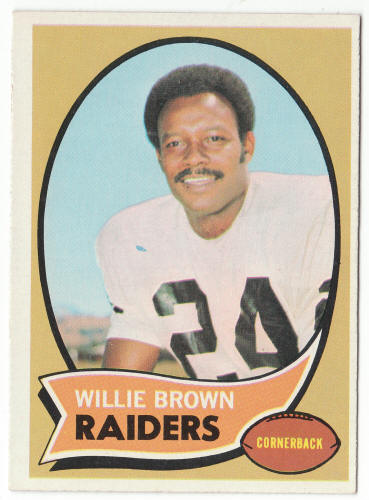 1970 Topps Football #144 Willie Brown front