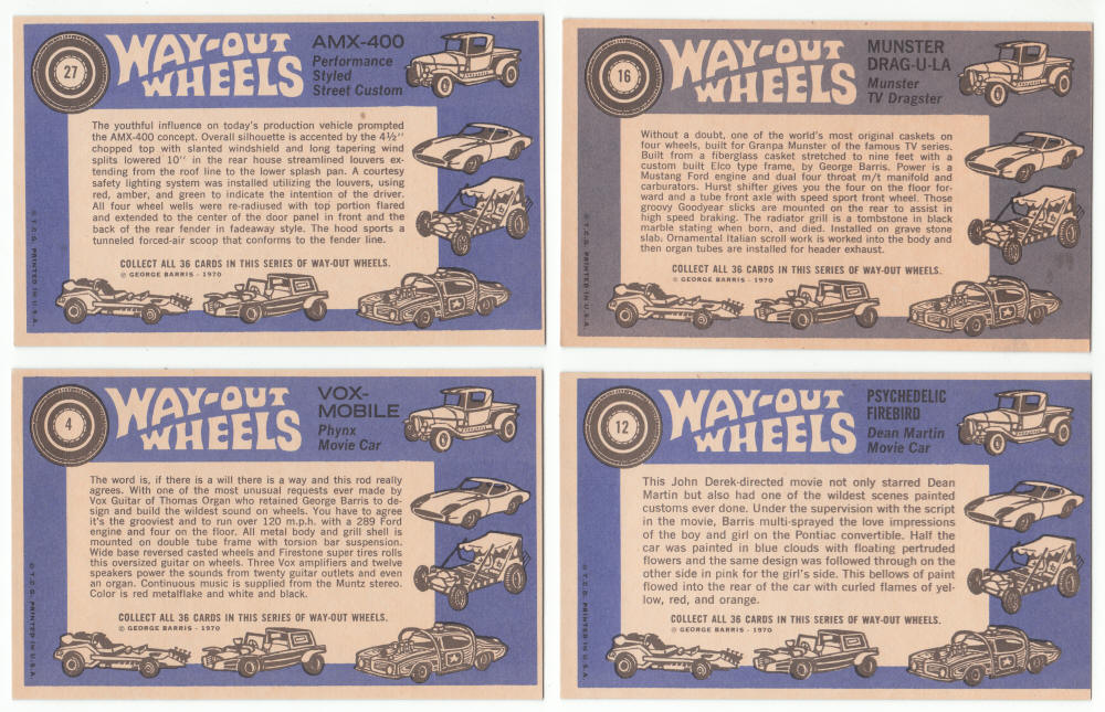 1970 Topps Way Out Wheels