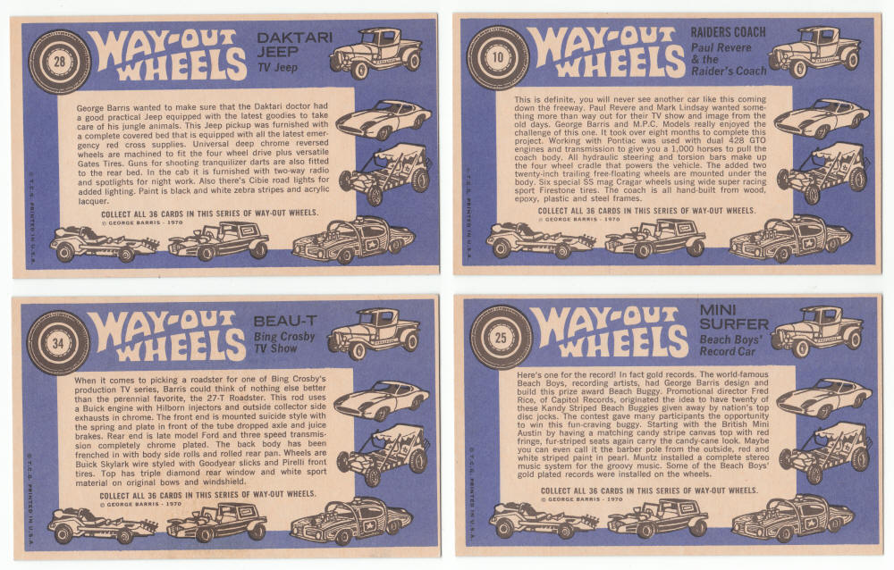 1970 Topps Way Out Wheels