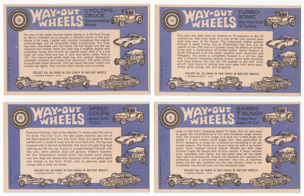 1970 Topps Way Out Wheels
