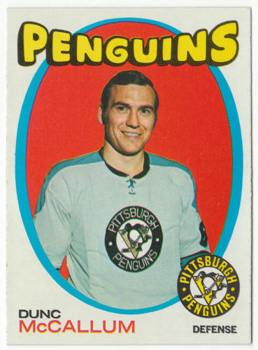 1971-72 Topps Hockey #132 Dunc McCallum Rookie Card front