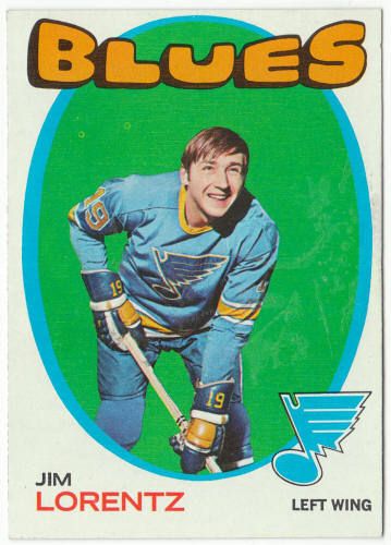 1971-72 Topps Hockey #13 Jim Lorentz