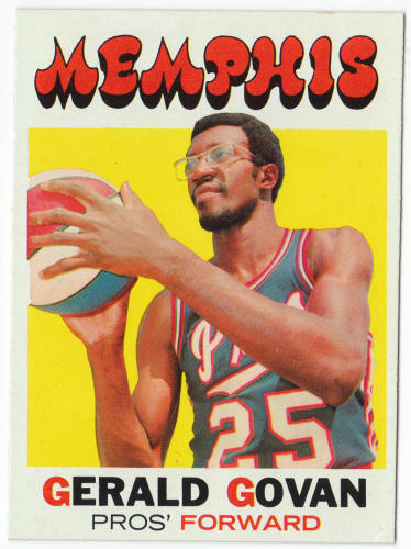 1971-72 Topps Basketball #176 Gerlad Govan front