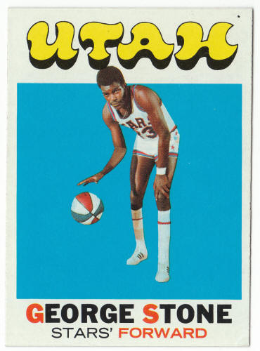 1971-72 Topps Basketball #201 George Stone front