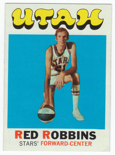 1971-72 Topps #233 Red Robbins Rookie Card