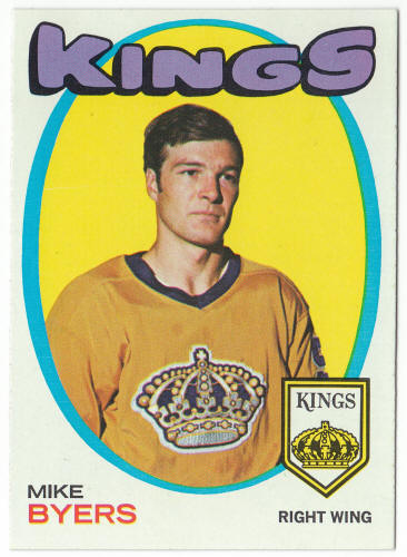 1971-72 Hockey #34 Mike Byers First Topps Card