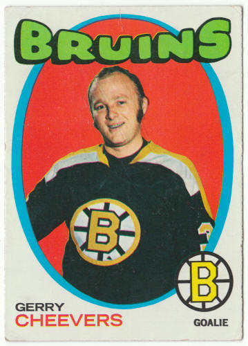 1971-72 Topps Hockey #54 Gerry Cheevers