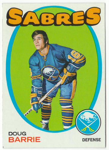 1971-72 Topps Hockey #22 Doug Barrie Rookie Card