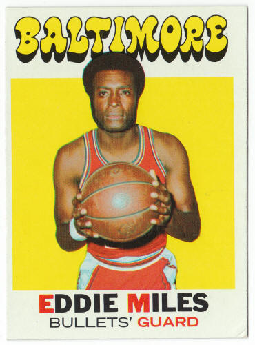 1971-72 Topps Basketball #44 Eddie Miles