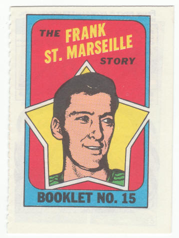 1971-72 Topps Hockey Booklet Frank St Marseille #15