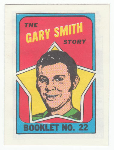1971-72 Topps Hockey Booklet Gary Smith #22