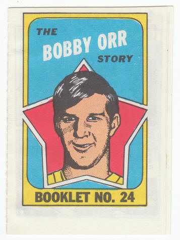 1971-72 Topps Bobby Orr Insert Booklet
