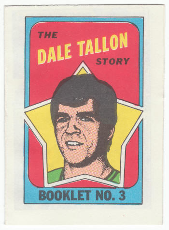 1971-72 Topps Hockey Booklet Dale Tallon #3