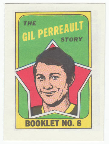 1971-72 Topps Hockey Booklet Gil Perreault #8