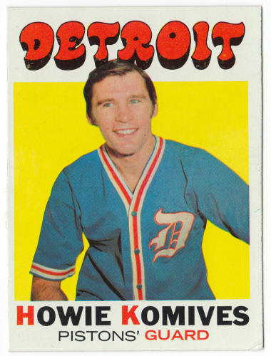 1971-72 Topps Basketnball #53 Howie Komives