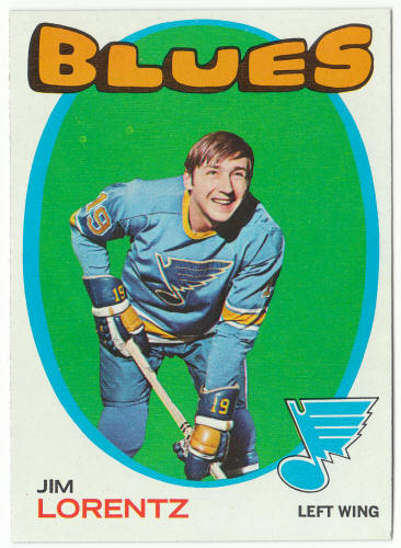 1971-72 Topps Hockey #13 Jim Lorentz