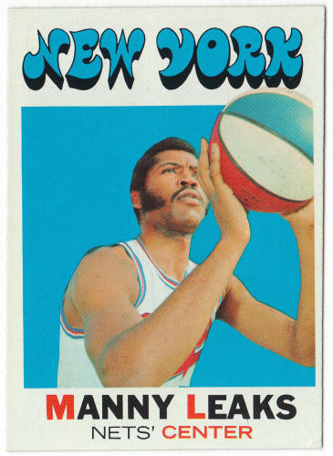 1971-72 Topps Basketball #217 Manny Leaks