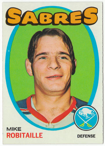 1971-72 Topps Hockey #8 Mike Robitaille Rookie Card