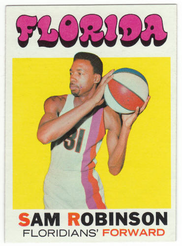 1971-72 Topps Basketball #184 Sam Robinson Card front