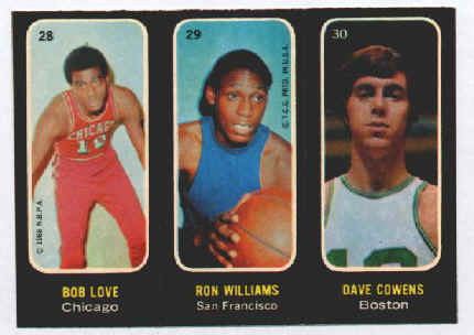 1971-72 Topps Basketball Trios #28 - 30