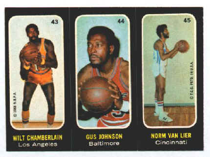 1971-72 Topps Basketball Trios #43 - 45