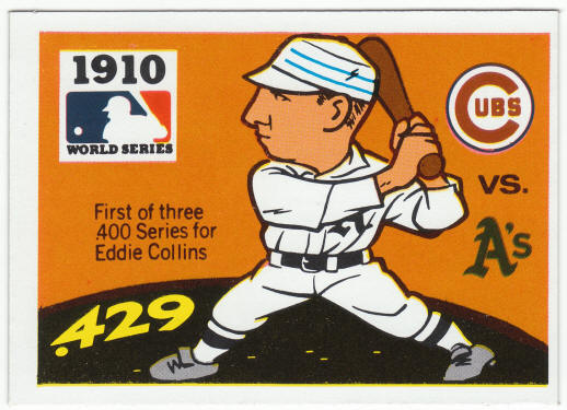 1971 Fleer 1910 World Series Card #8 Eddie Collins