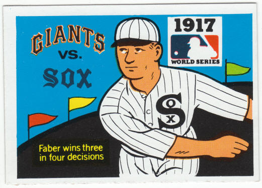 1971 Fleer 1917 World Series Card #15 Urban Red Faber