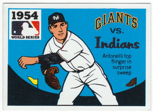 1971 Fleer 1954 World Series Card #52 Johnny Antonelli