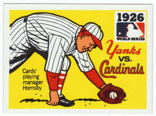 1971 Fleer 1926 World Series Card #24 Rogers Hornsby