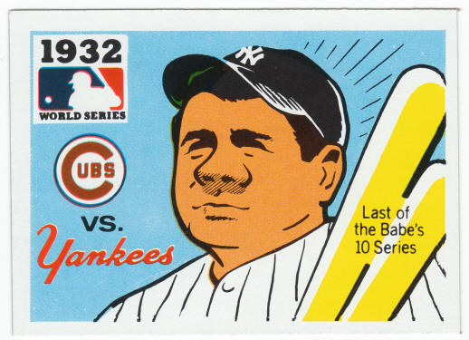 1971 Fleer 1932 World Series Card #30 Babe Ruth