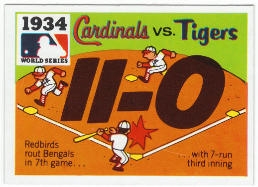 1971 Fleer 1934 World Series Card #32
