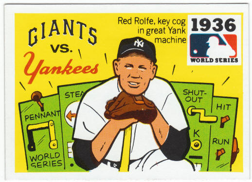 1971 Fleer 1936 World Series Card #34 Red Rolfe