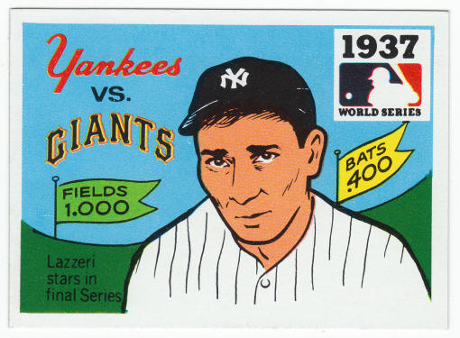 1971 Fleer 1937 World Series Card #35 Tony Lazzeri