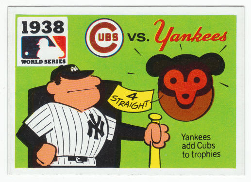 1971 Fleer 1938 World Series Card #36 Yankees Sweep Cubs