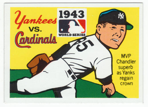 1971 Fleer 1943 World Series Card #41 Spud Chandler