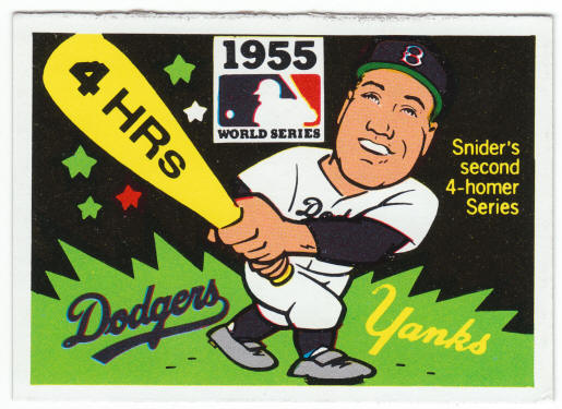 1971 Fleer 1955 World Series Card #53 Duke Snider