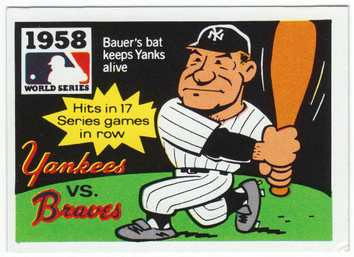 1971 Fleer 1958 World Series Card #56 Hank Bauer